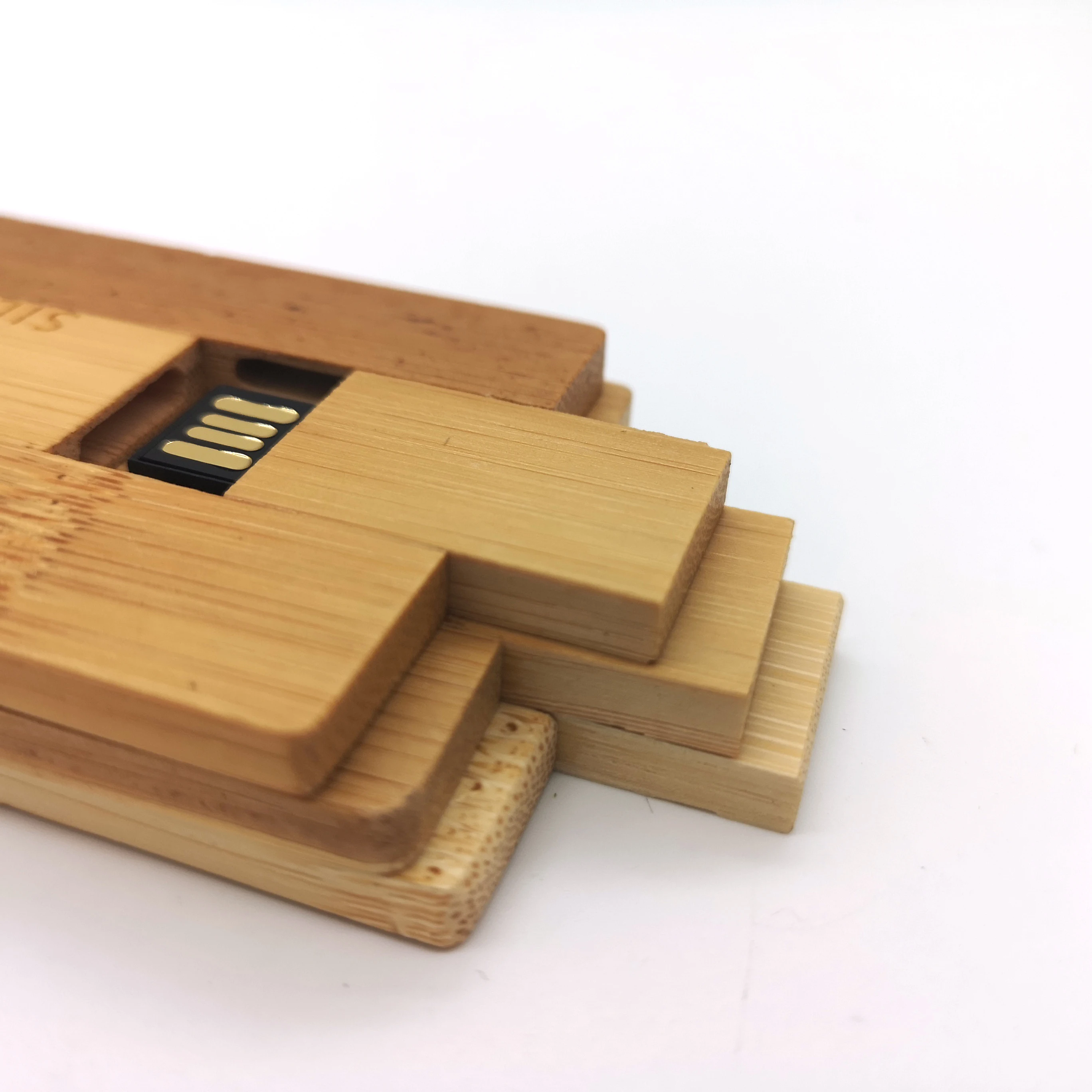 
FSC Approved wood card usb flash drive 16GB 32GB 64GB USB 2.0/3.0 Gifts bamboo USB Pendrive 
