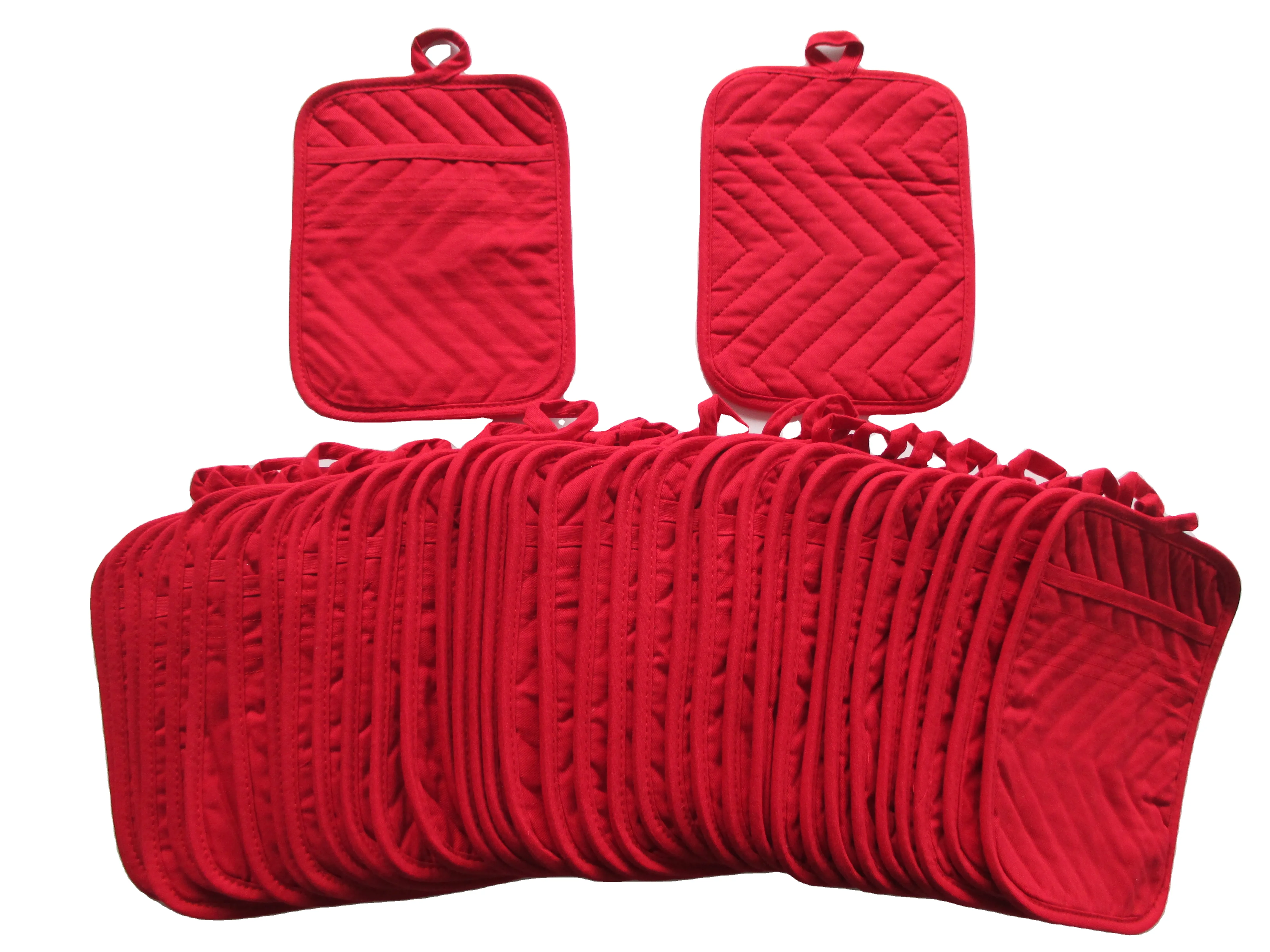 Держатели для кухонных кастрюль, карманные держатели для жаропрочных кастрюль, хлопковые Горячие прокладки для защиты стола