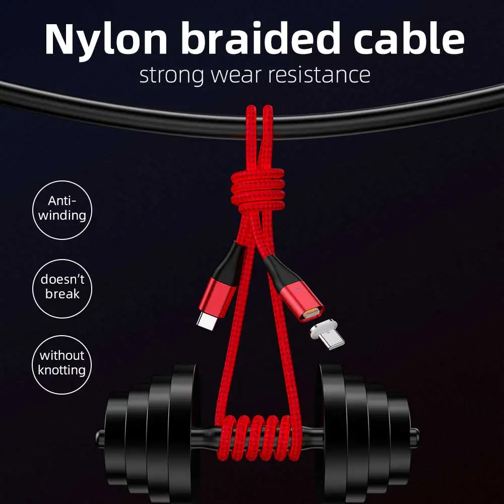 
IPSKY Newest Type-C toType-C PD 60W cable Type-C to lighting charging cable magnetic usb data cable 