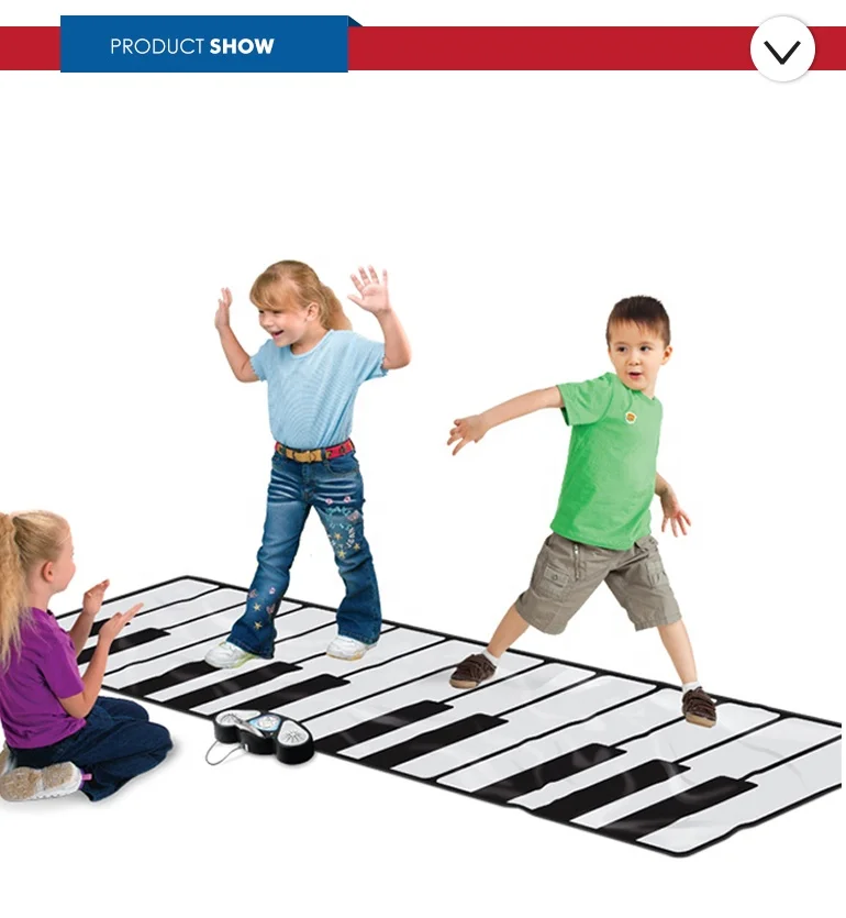 Popular design activity musical instruments educational learning baby piano keyboard play mat for eco-friendly