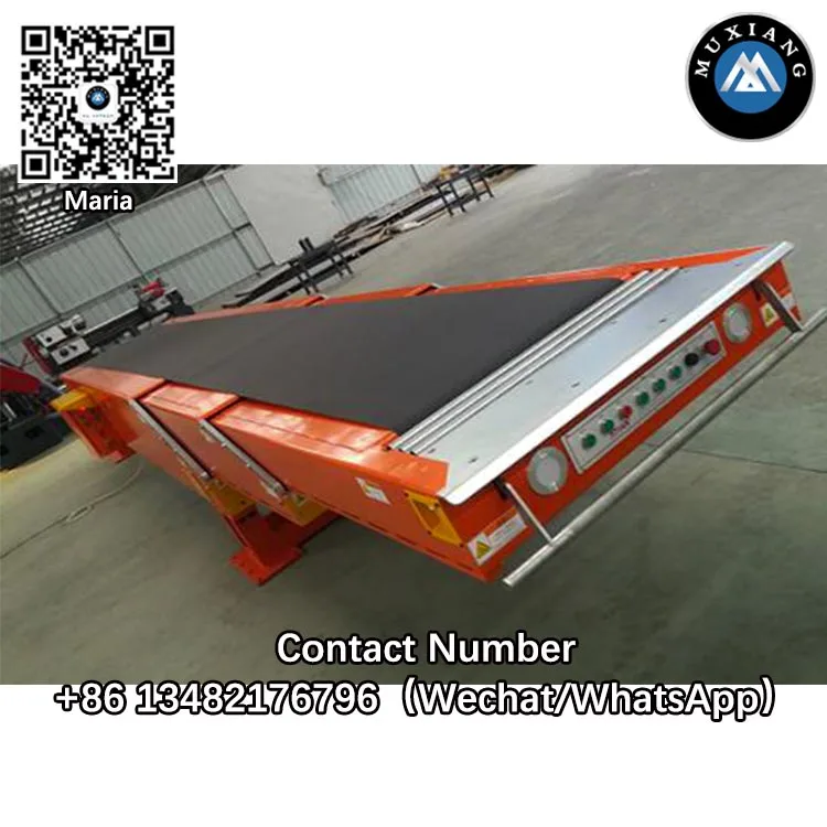 High chassis mobile inclined telescopic belt conveyor with battery  truck container loading unloading conveyor