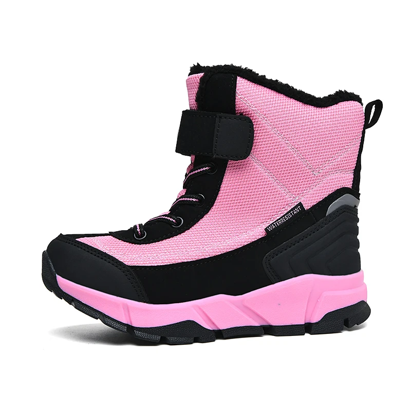
High Bond Classic Style Little Girls Boots Anti Slip Shock Absorption Child Shoes Autumn Winter Warm Boots For Girls 