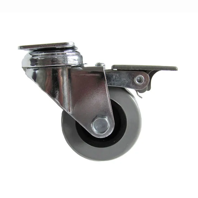 50mm diameter steel furniture pu wheels caster