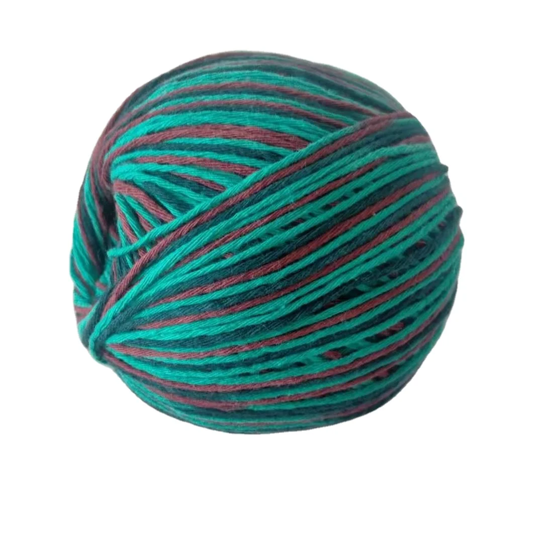 Factory wholesale High quality Multicolor 2 NM Spray acrylic cotton yarn blended yarn for knitting