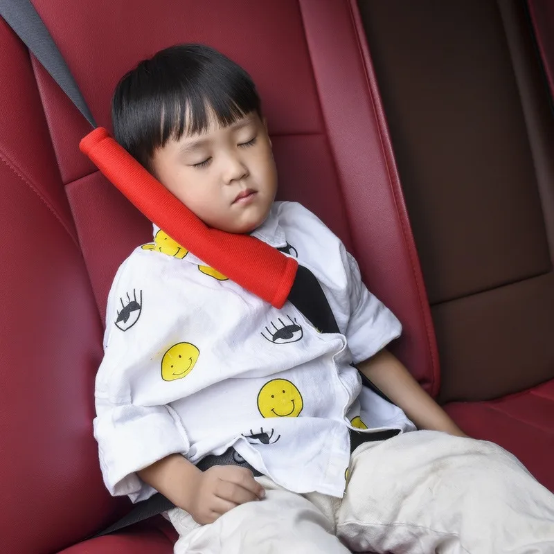 Car Safety Belt Covers Soft Plush Polyester Shoulder Pads and Strap Covers with 2 Points