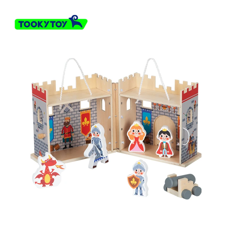 Play house fairy tale castle theme doll king princess soldier play house stop-motion animation role-playing toys