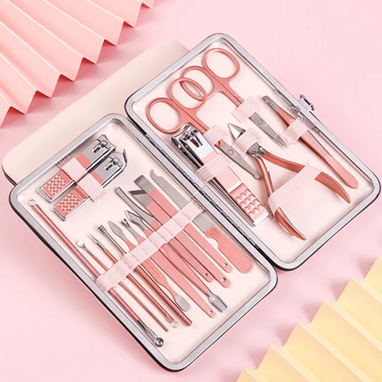 Manicure Set Professional Nail Clippers Kit Pedicure Care Tools- Stainless Steel Women Manicure & Pedicure Set