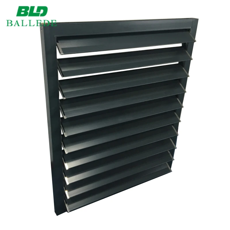 Hurricane outdoor shutters vertical aluminium adjustable louver panels window