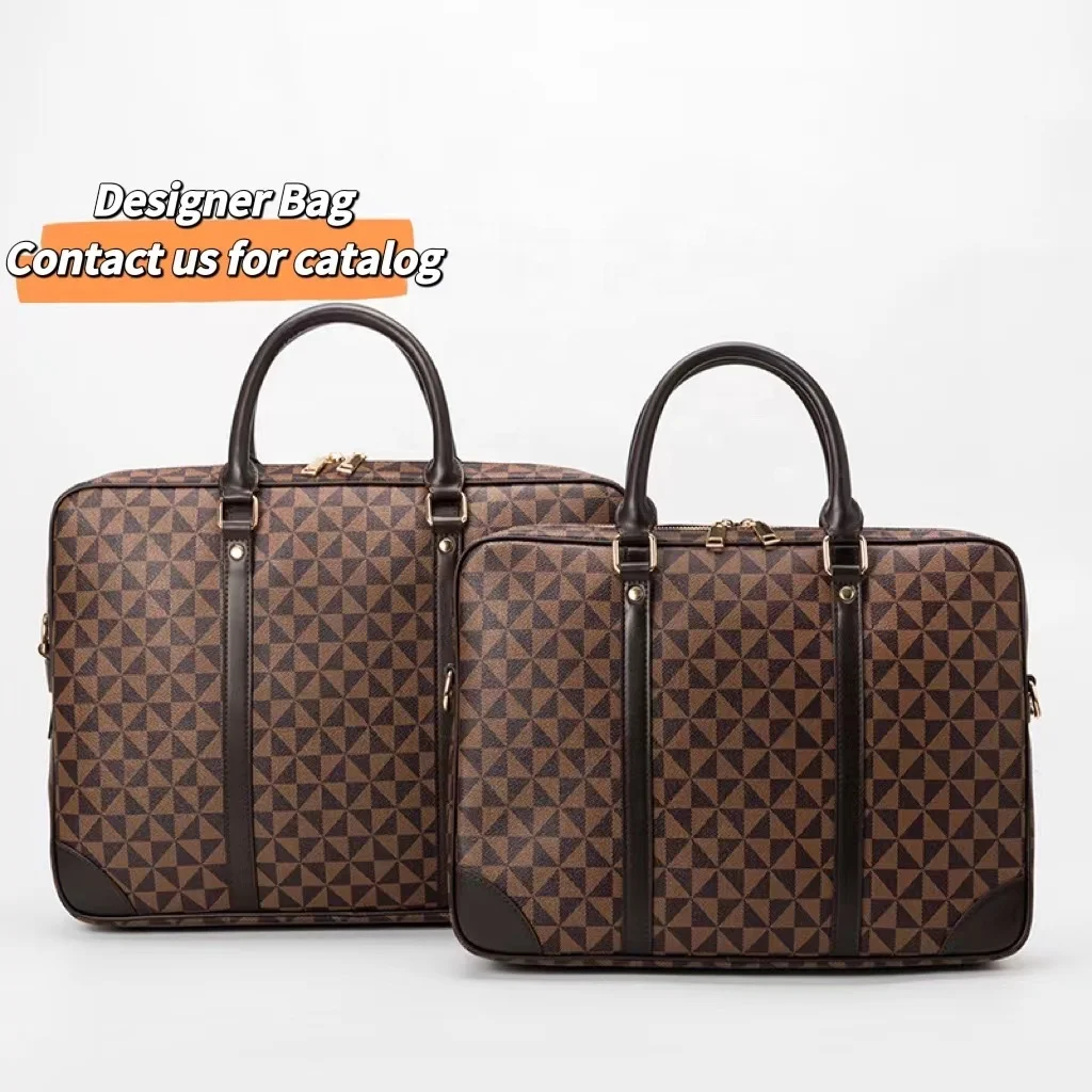 Men Office Business Shoulder Bag Leather Executive Briefcase Luxury Laptop bag Quality leather Business Office Briefcase