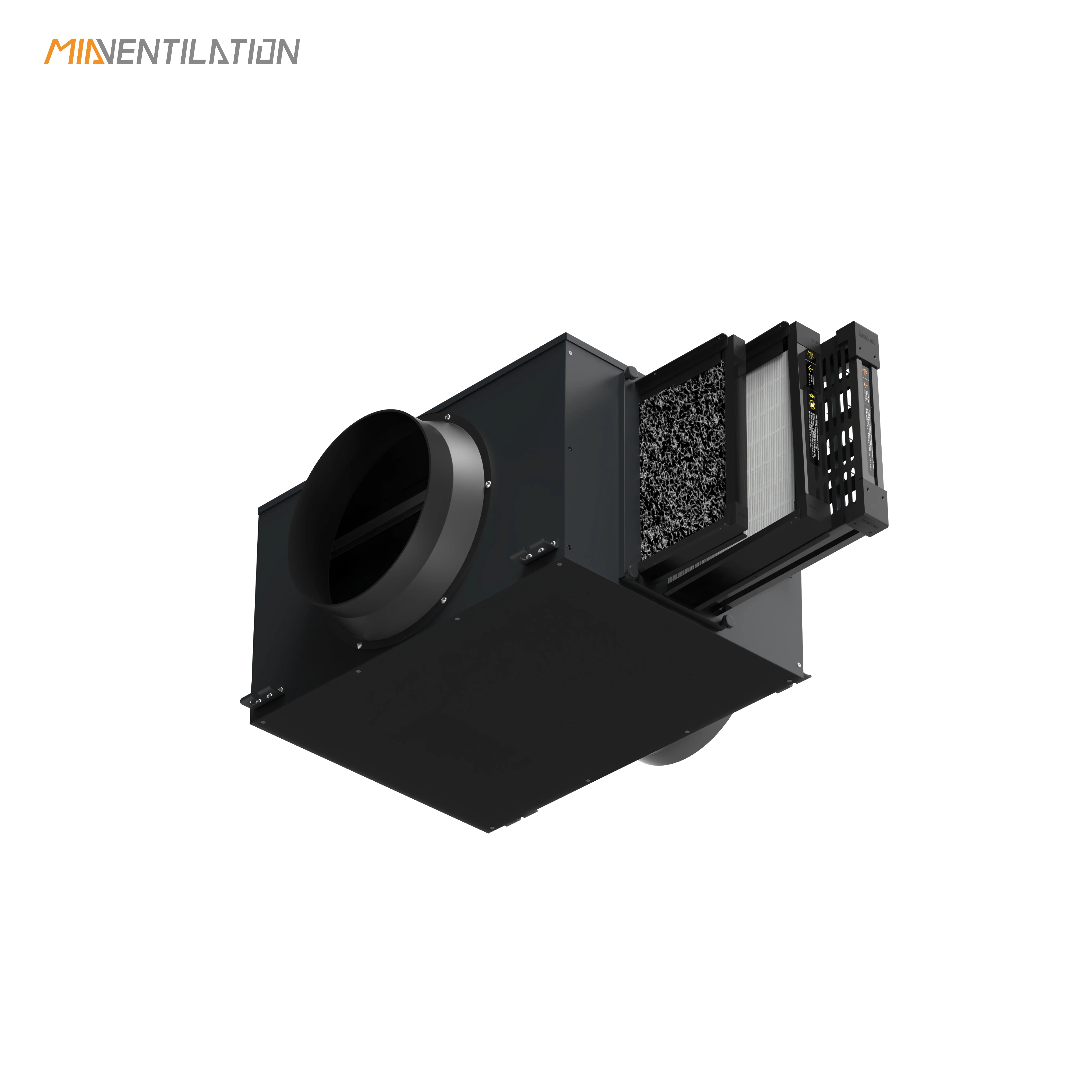 OEM 150mm Duct Carbon HEPA H13 electrostatic Air Purify Box Connecting 100/150/200/250/300 mm Ventilation filter box M