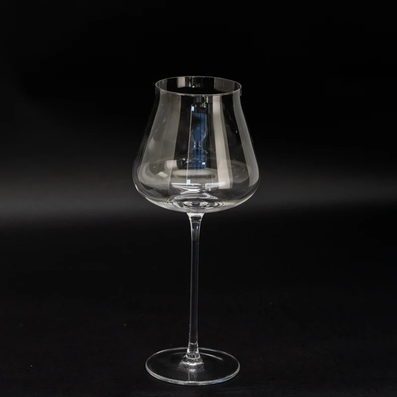 hand blown fancy 850ml big capacity lead free crystal red wine glasses with stem