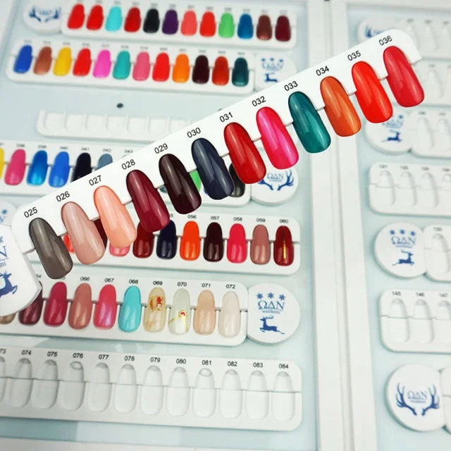 New Beauty Salon DIY Nail Art Display Shelf 192 Colors Nail Gel Polish Display Book Chart