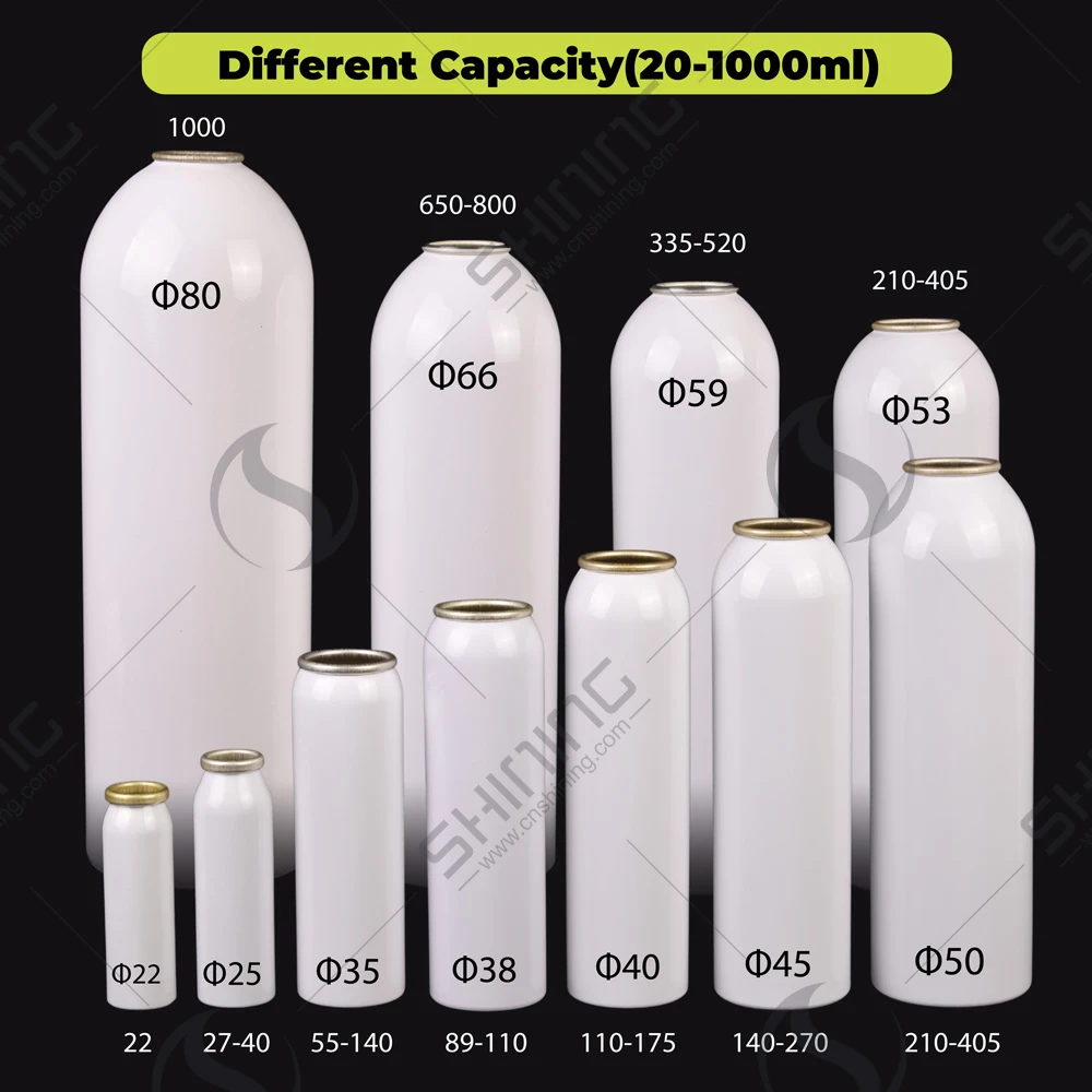 Quick Shipment Wholesale Aluminum Aersol Can 12oz 250ml 500ml 600ml Empty Aerosol Fire Suppression Spray Can Fire Extinguisher