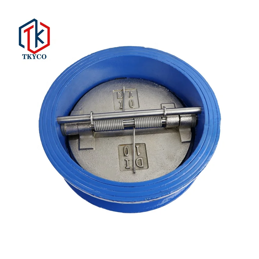 Taike Cast iron Cast Steel Stainless Steel Wafer Type Butterfly Spring Check Valve