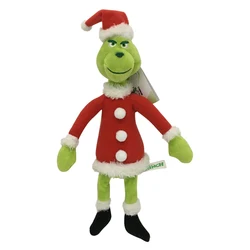 Custom Christmas Decoration Green Fur Grinch Plush Toys Baby Fairy Elf Dolls Wholesale Stuffed Animals Soft Toys For Kids Gifts