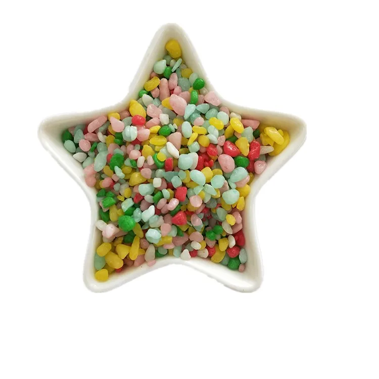 Customizable Artificial Multi-Colored Stone Decorative Pebble Finishing Material Potted Stone