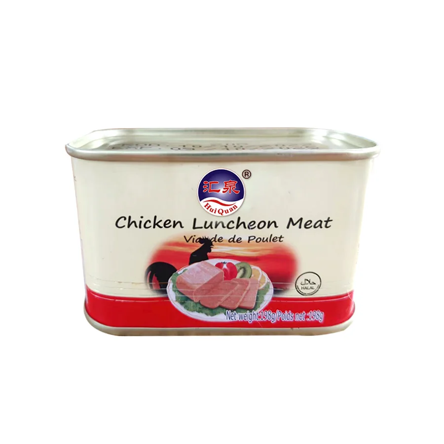 Factory Wholesale Support packaging customization Halal Fast Food Canned Chicken Luncheon Meat