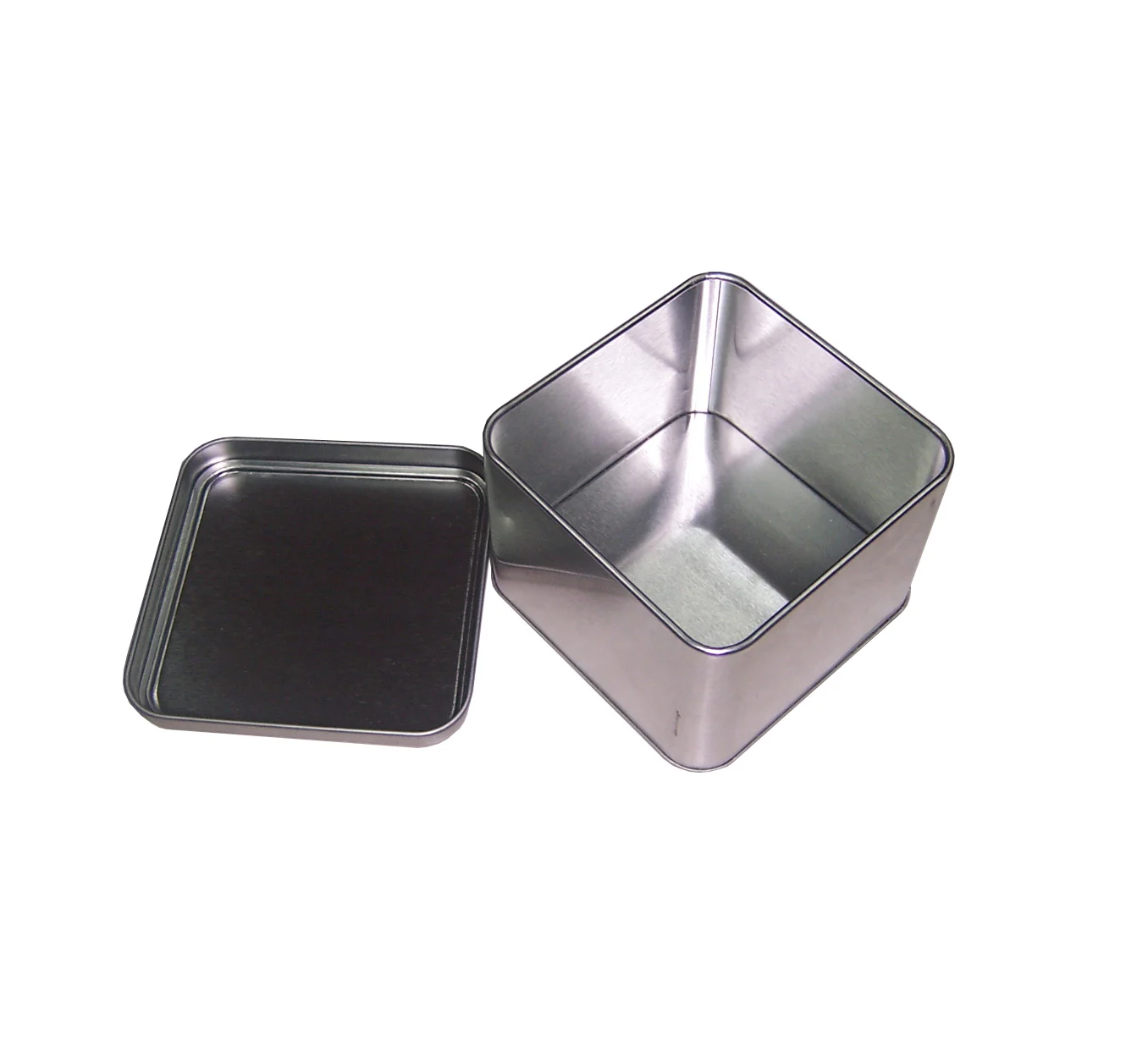 tea metal cookie gift wholesale gift pack custom Christmas biscuit black square rectangular soap coffee cookies mint tin boxes