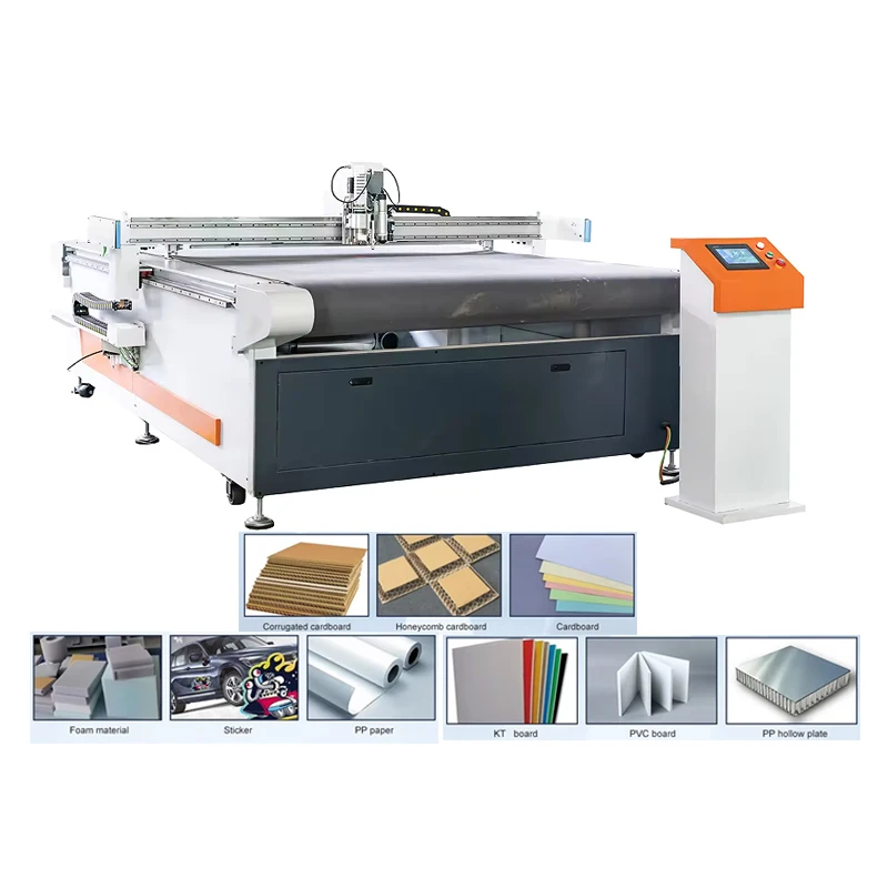 Automatic Car Seat Cushion Cloth Cutting Machines Leather EVA Film Cutt Foam Sponge Oscillating Knife Cutting Machine