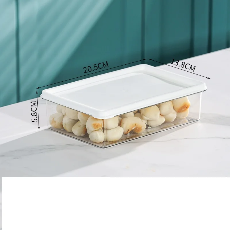 Kitchen Refrigerator Storage Containers With Lids Plastic Food Storage Box Transparent Sealed Box