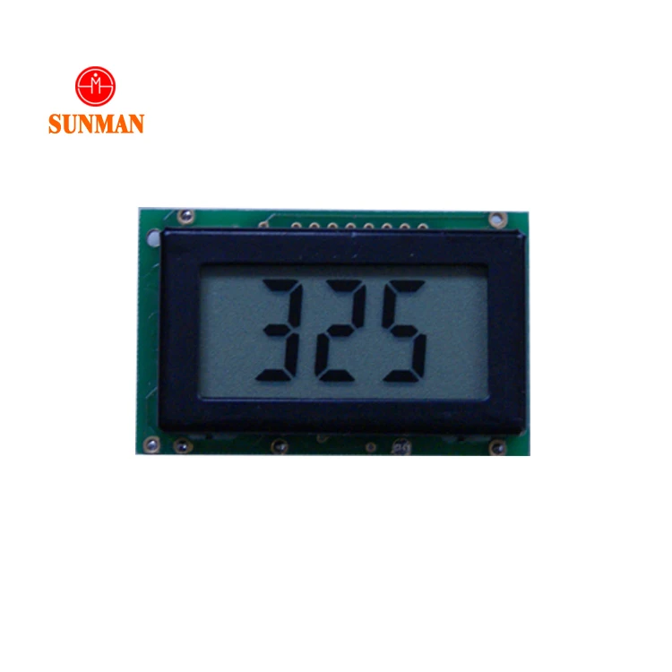 Малый 3 цифровой 7 семь сегментов ЖК-экран с пресс-рамкой