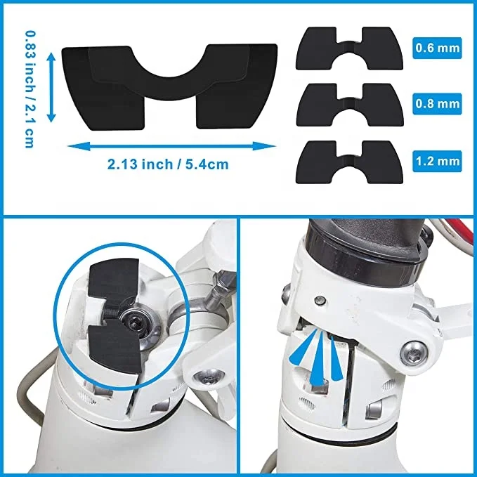 Electric Scooter Replacement Parts Include Rear Fender and Rear Fender Bracket and Rear Brake Lights with 3 Pieces of Rubber