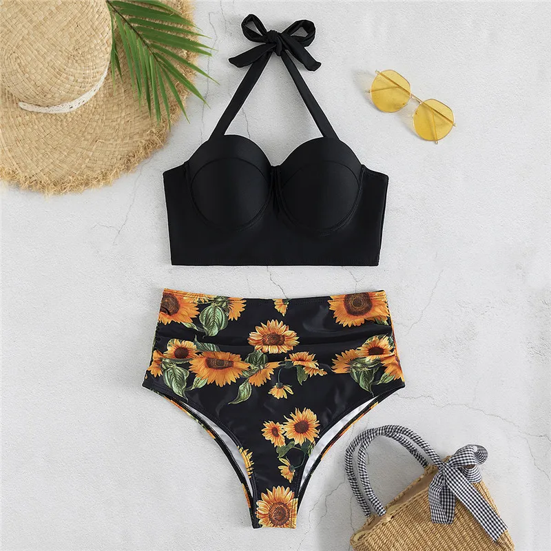 Wholesale 15 Year Old Girls Bikinis Push Up Sex Women High Waist Bikini Set
