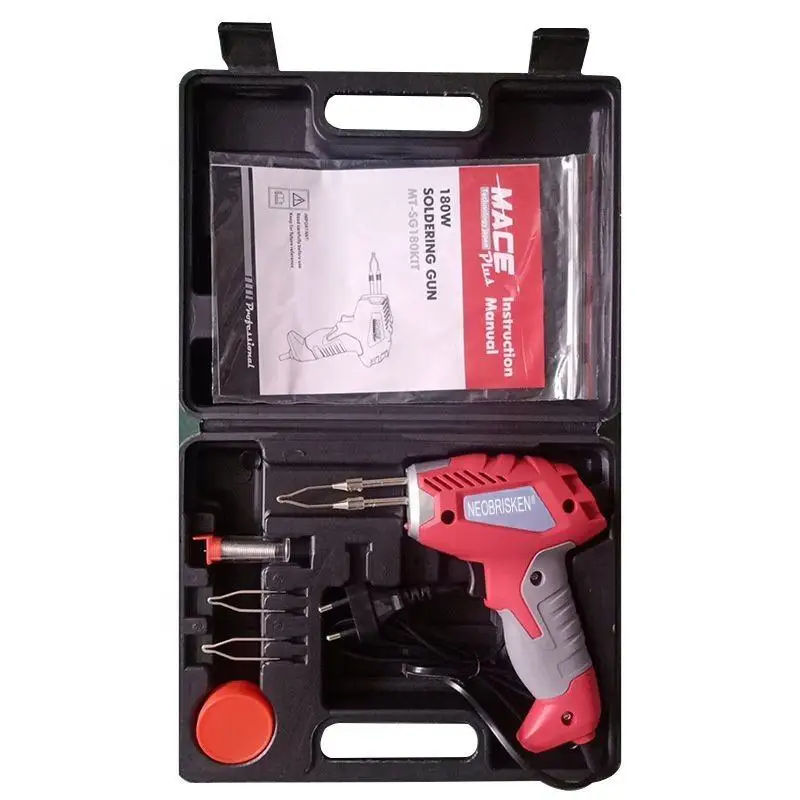 180W Manual Feeding Handheld Soldering Gun with Pistol Grip Electric Iron for Welding Functions