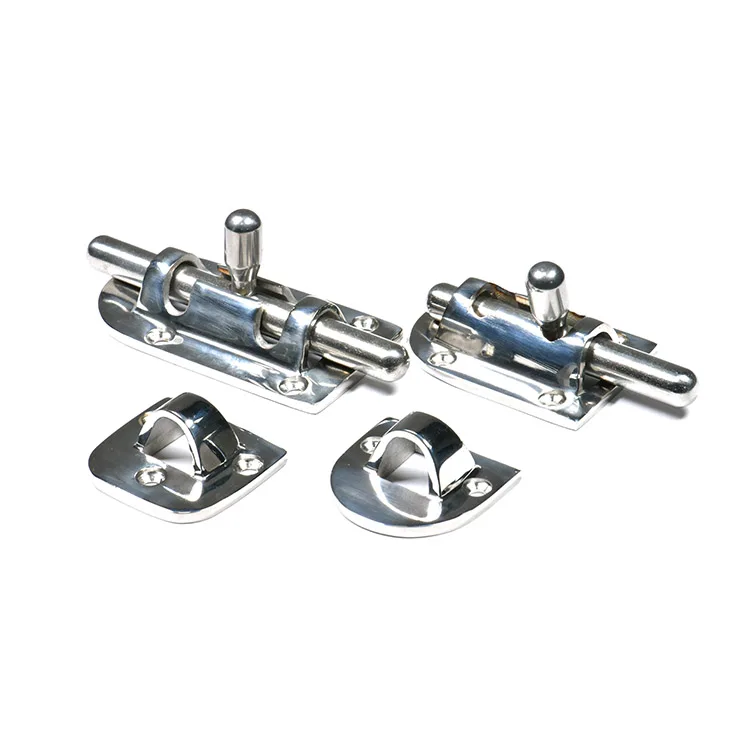 Precise Processing Polish Stainless Steel Barrel Pull Ring Bolt  Latch Hook Boat Toggle Latch