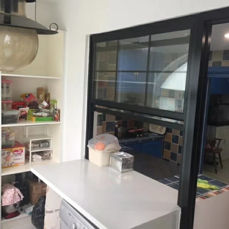 Custom Aluminum alloy ventilation sash window Lift up and down windows oem schuco windows with The restaurant