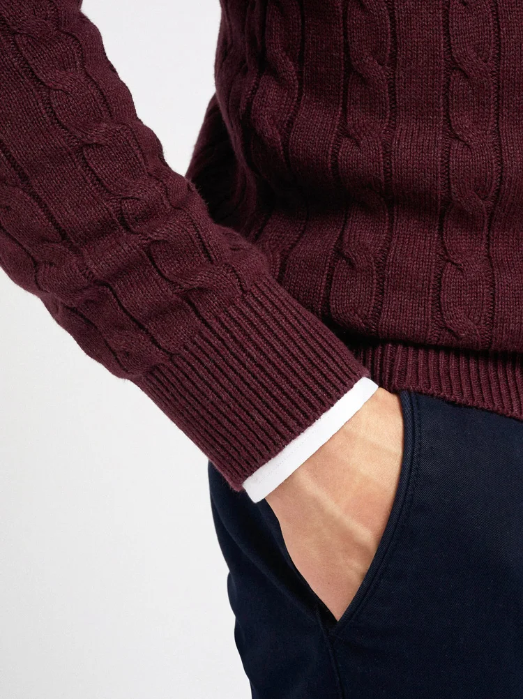 2024 Top Seller Products High Quality Computer Knitted Sweaters Good Price Cotton Crew Neck Plus Size Solid Sweaters For Men