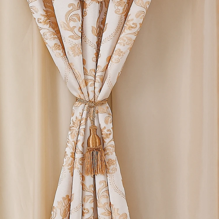Top Quality Cortinas Decorativas Elegant Home Curtain Set For Living Room