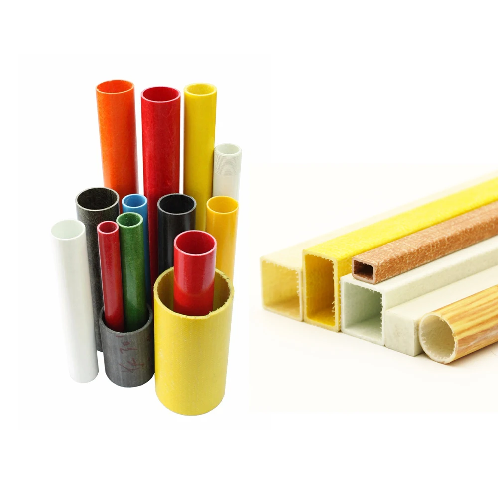 Fiberglass round tubes, square tubes, hollow round rods, acid and alkali resistant
