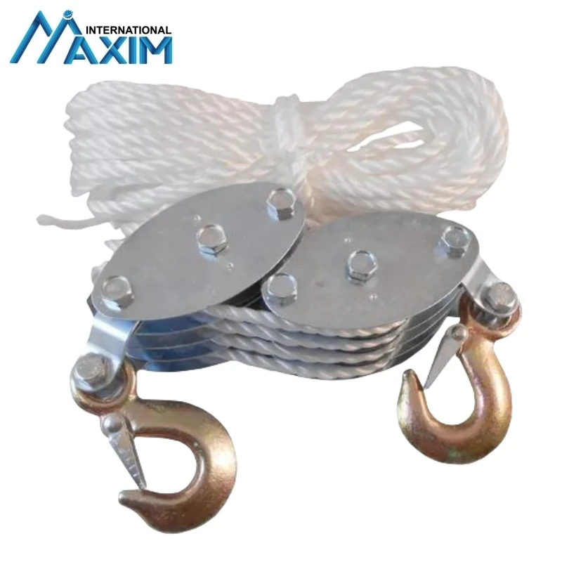 2 Ton Lifting Tools Hoist Block and Tackle Pulleys