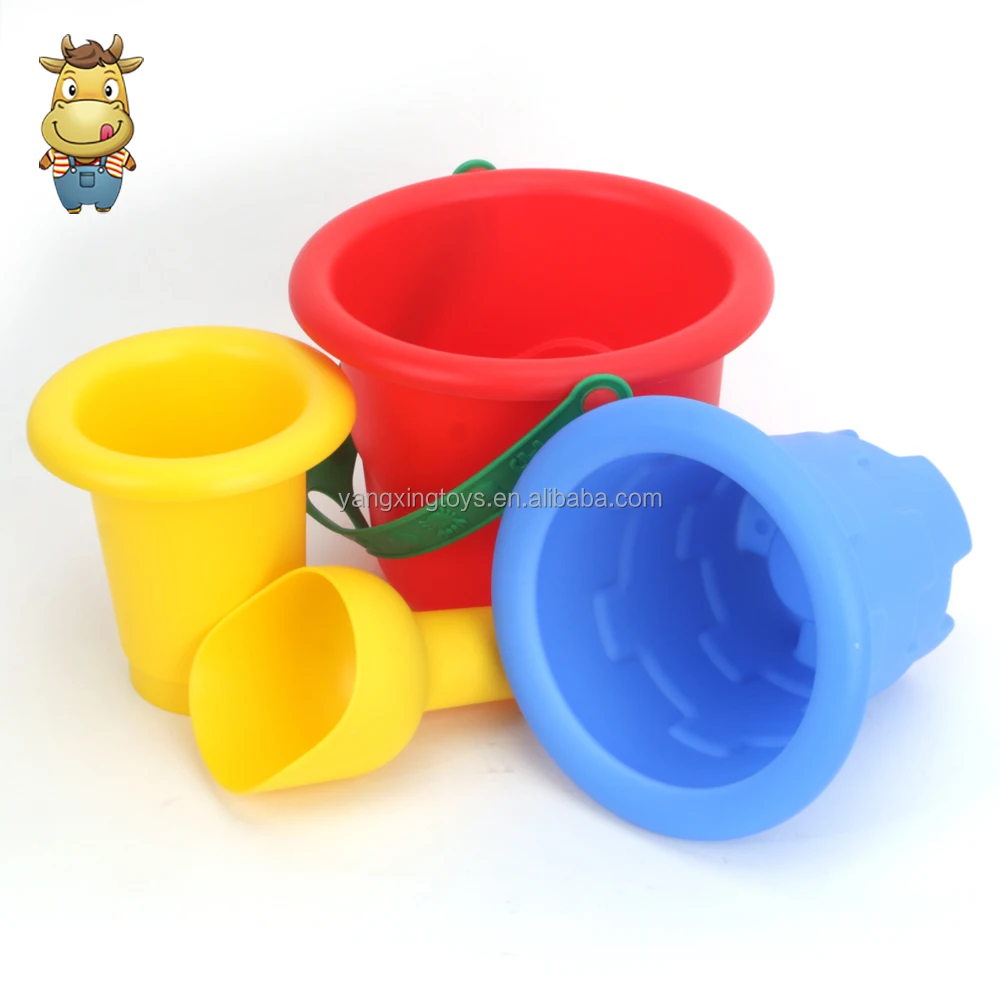 2024 New  Beach Sand Water Snow Toy Kids Outdoor Customize Bucket Shovel Sand Mold Summer Winter plastic