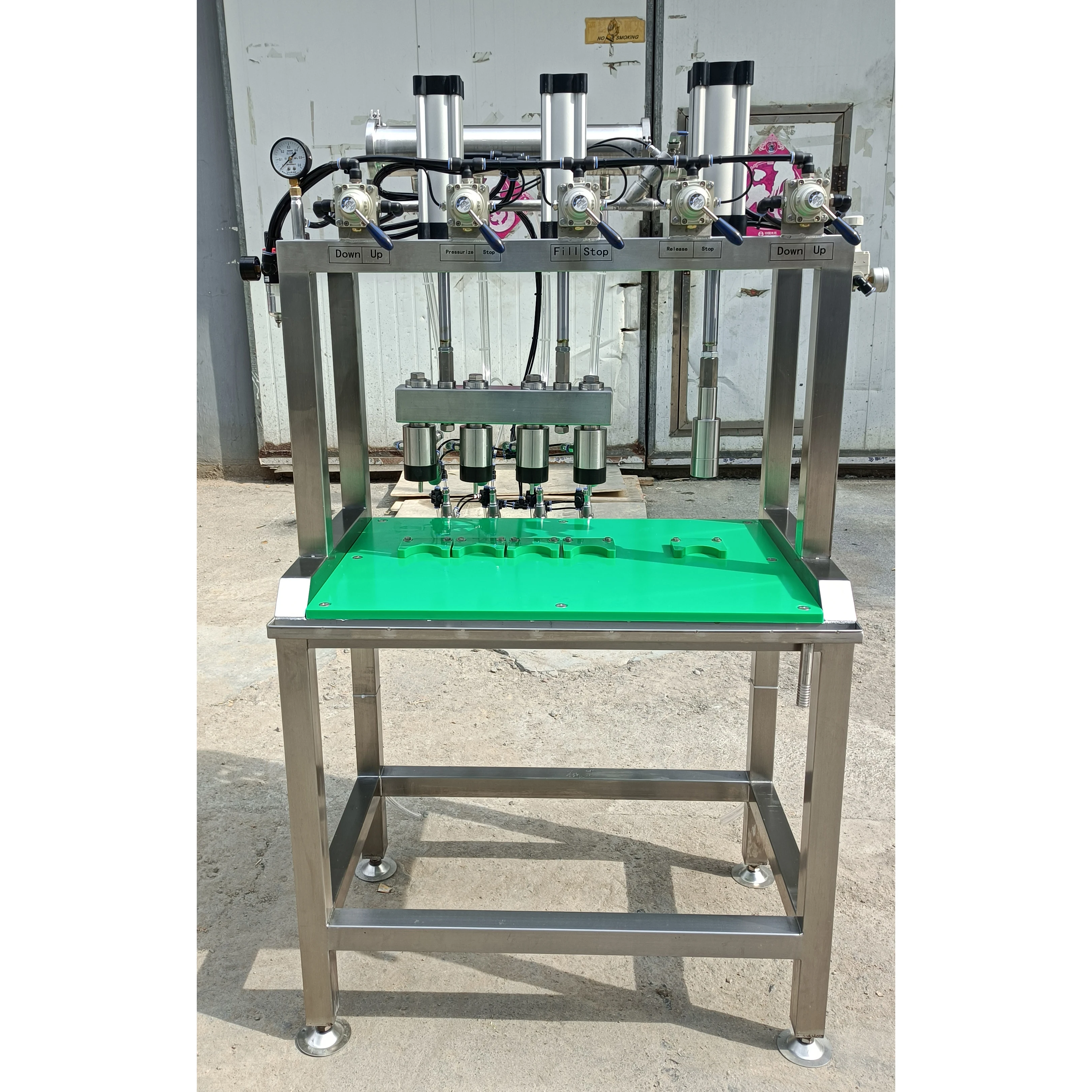 Ручная машина для розлива и закупорки 4 насадки и 1 головка для розлива и закупорки пивных бутылок