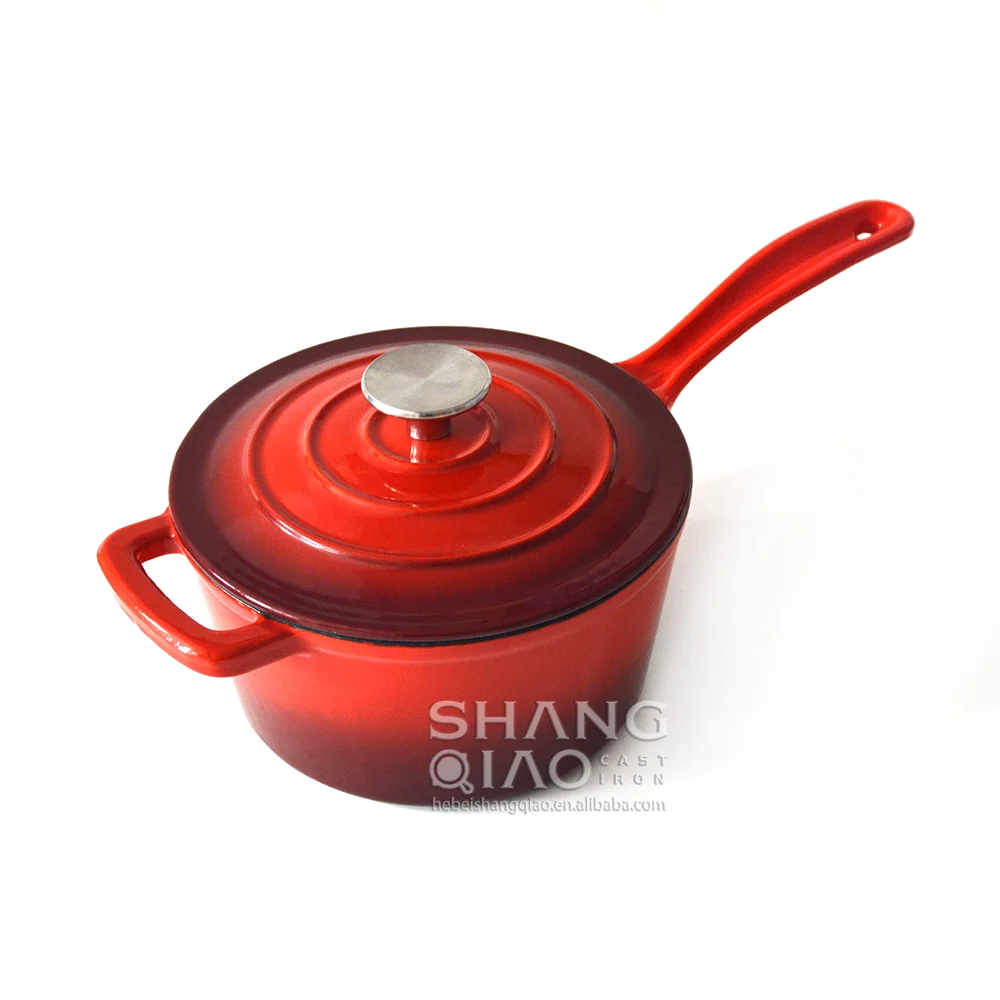 6 piece custom color cookware set cast iron casserole dutch oven Enamel Cast Iron Cookware Set