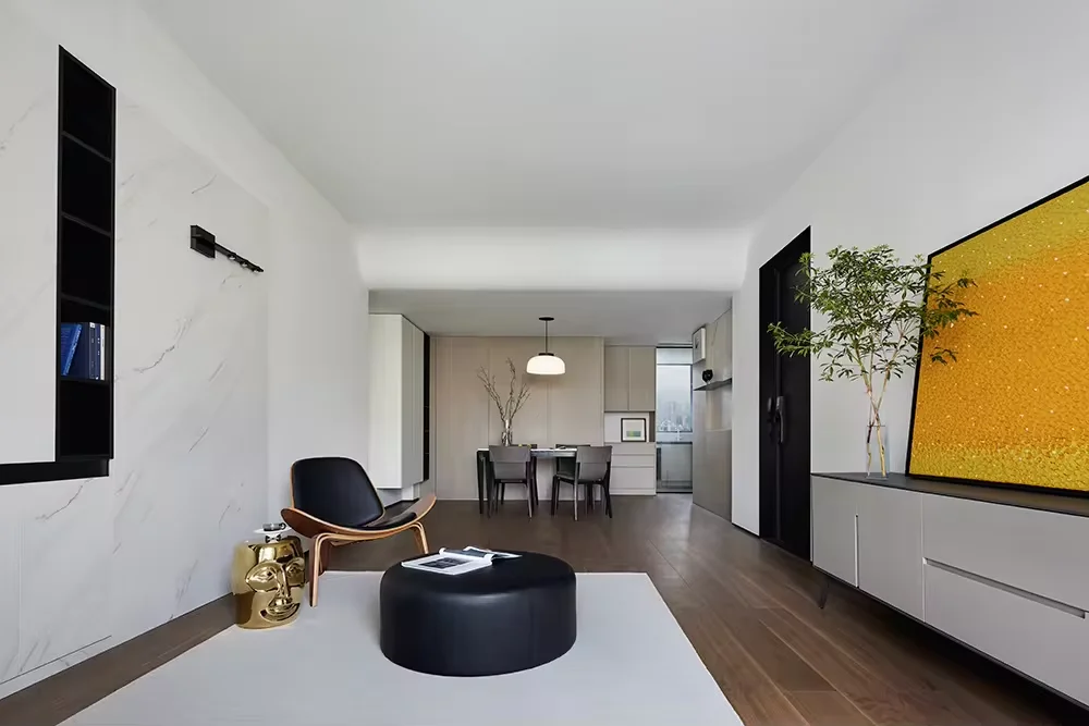 Дизайн интерьера Sanhai 3D Макс рендеринг архитектурный план этажа минималистский современный стиль работы профессиональная квартира дома