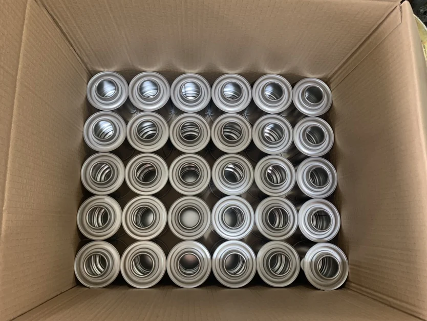 JT Empty Metal Tin Can With Screw Thread Circle Can Customized Color And Logo For PVC Glue Or Other Glue Packaging