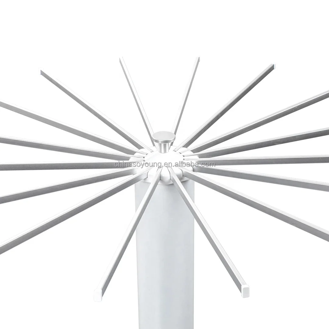 Elegant Multifunctional & Flexible Aluminum Rods Standing Clothes Rack Space-Saving Home Use Dryer Rack