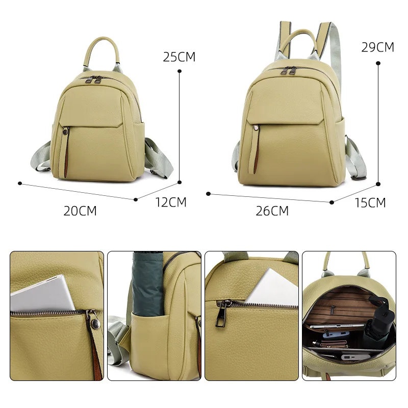 Mini Backpack Crossbody Bag For Teenage Girl Plaid Women Shoulder Phone Purse Korean Style New Trendy Female 2024