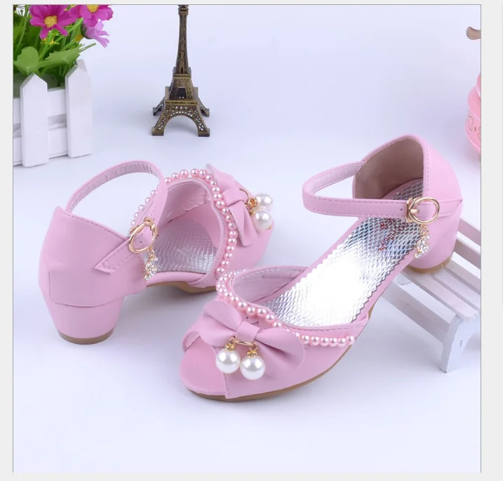009 модная блестящая Свадебная обувь для подружек невесты для маленьких девочек модная детская Классическая обувь