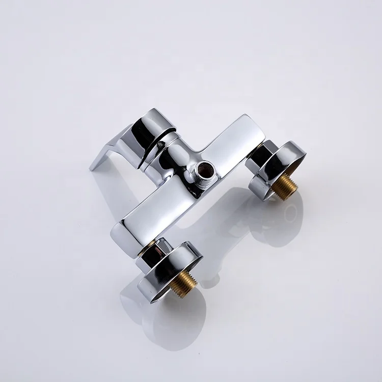 China faucet supplier luxury bathroom shower mixer set wall mounted brass bath shower faucet for cold and hot water