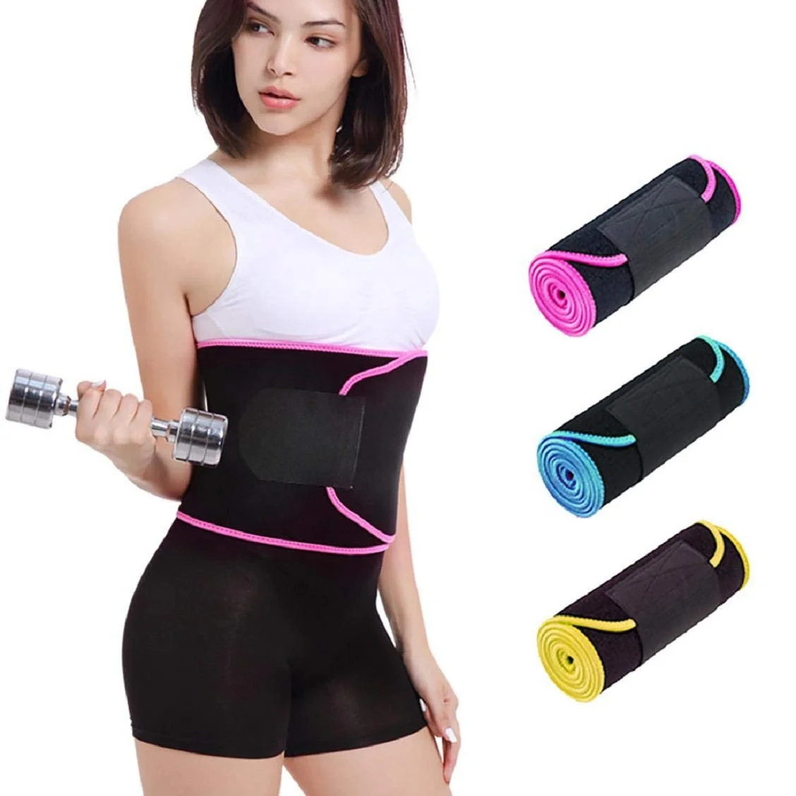 Custom Adjustable Neoprene Slimming Belt Support Waist Trainer For Sports
