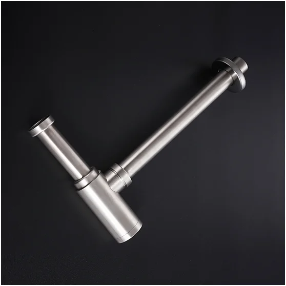 Wholesale Taizhou Manufacturer SUS304 Bottle Trap P Trap Round Siphon Drain Pipe Stainless Steel