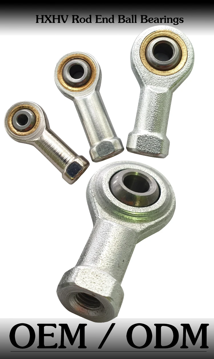 HXHV PHS8 PHS8L PHS 8 Bearing Rod End Metric Female Thread RH 8mm Bore M8x1.25 Ball Joint Bearing
