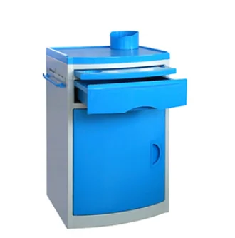 Hospital Patient room movable medical plastic hospital cupboard lockable bedside cabinet