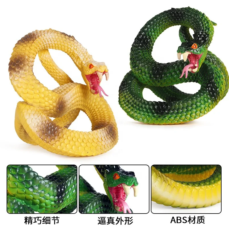 Hot Sale TPR Rubber Snake Simulation Animal Snake Model  Prank Toy Ornament Rubber Snake Animal Toy