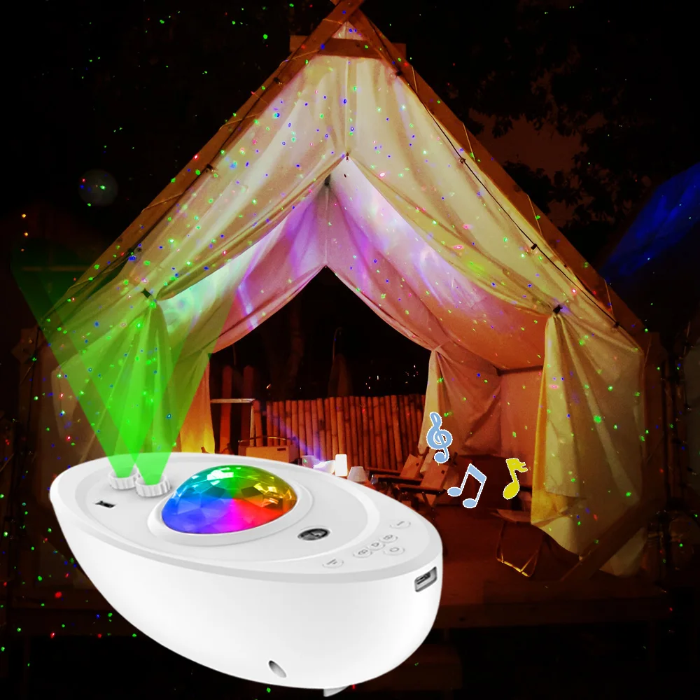 2024 Outdoor Camping LED light Cheap Price Aurora Galaxies Projector Sky Star Starry Night Light Projector