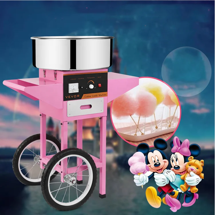 Hot Commercial Sugar manufacturing cheap automatic cotton candy floss machine for